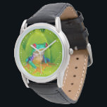 Red-eyed tree frog, Costa Rica Watch<br><div class="desc">Red-eyed tree frog (Agalychnis callidryas),  Costa Rica</div>