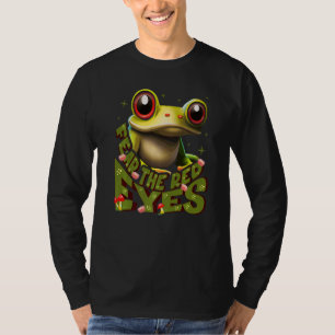 Red eyed tree frog Fear The Red Eyes Rainforest Tr T-Shirt