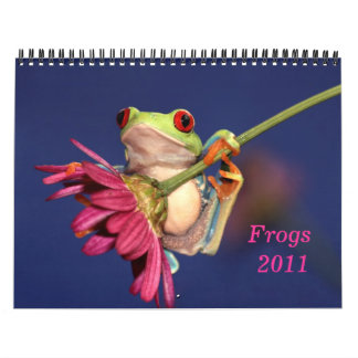 red eyed tree frog, Frogs 2011 calendar