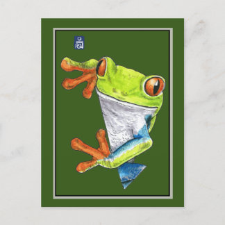 Red-Eyed Tree Frog Postcard