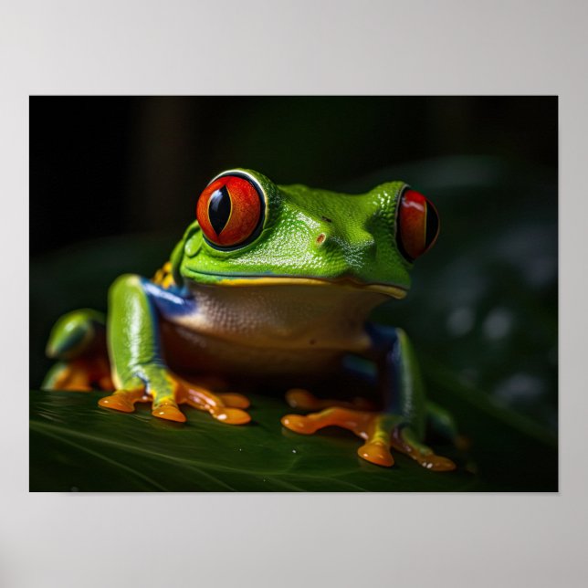 Red eyed tree frog poster (Front)
