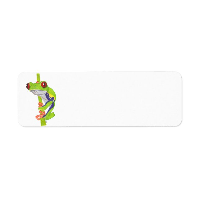 RED EYED TREE FROG RETURN ADDRESS LABEL (Front)