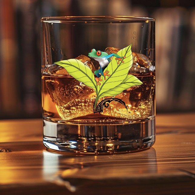 Red Eyed Tree Frog Whiskey Glass (Creator Uploaded)