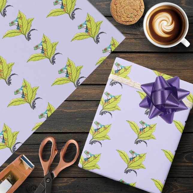 Red Eyed Tree Frog Wrapping Paper (Creator Uploaded)