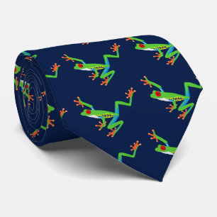 Red eyed tree frogs ネクタイ tie
