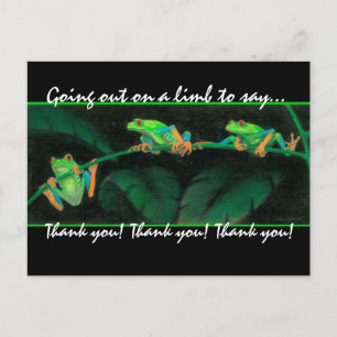 Red-Eyed Tree Frogs Thank you! Postcard