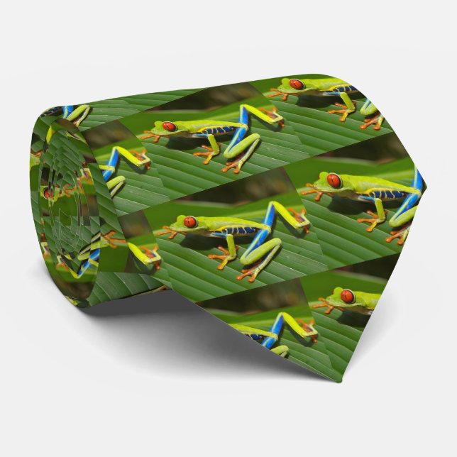 Red eyed tree frogs tie (Rolled)