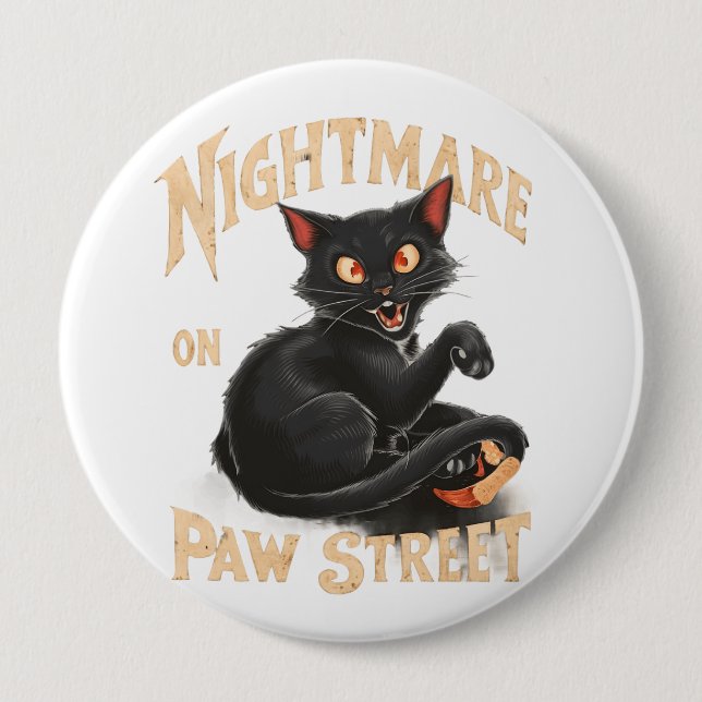 Red Eyes and Scary Shadows 10 Cm Round Badge (Front)