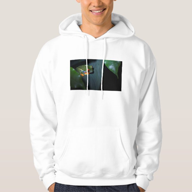 Red Eyes Frog Sitting Hoodie (Front)