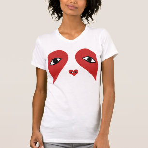 Red Face Love Heart Eyes T-Shirt