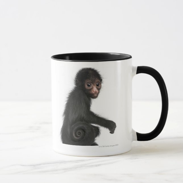 Red-faced Spider Monkey - Ateles paniscus (3 Mug (Right)
