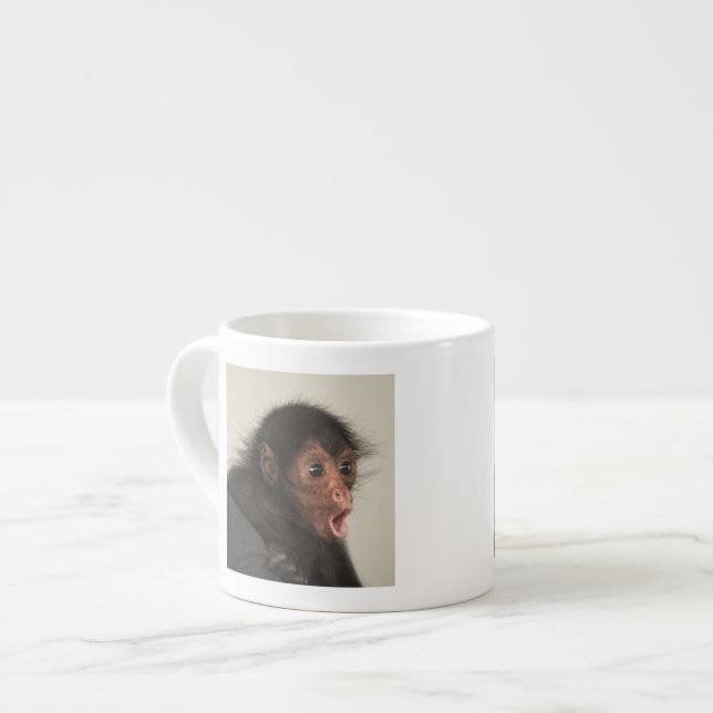 Red-faced Spider Monkey Ateles paniscus) Espresso Cup (Front Left)