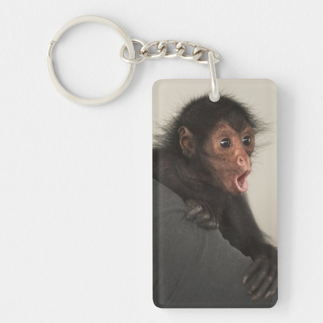 Red-faced Spider Monkey Ateles paniscus) Key Ring (Front)
