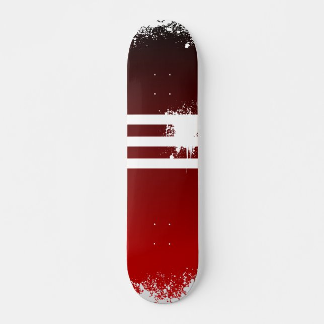 red fade to black skateboard (Front)