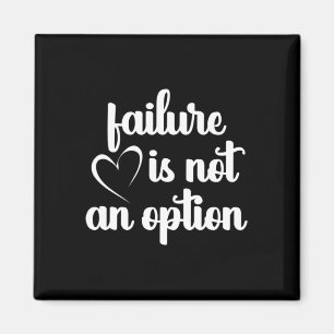 Red - Failure Is Not An Option - Heart Disease Awa Magnet