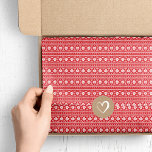 Red Fair Isle Christmas Sweater Pattern Tissue Paper<br><div class="desc">Custom designed tissue paper features a modern fair isle Christmas sweater pattern. Click Customise It to add your own text and images to create a unique one of a kind design for gift wrap or craft projects.</div>