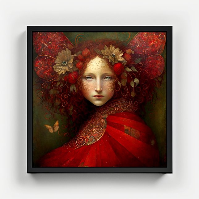 Red Fairy Fantasy Art Poster (Creator Uploaded)
