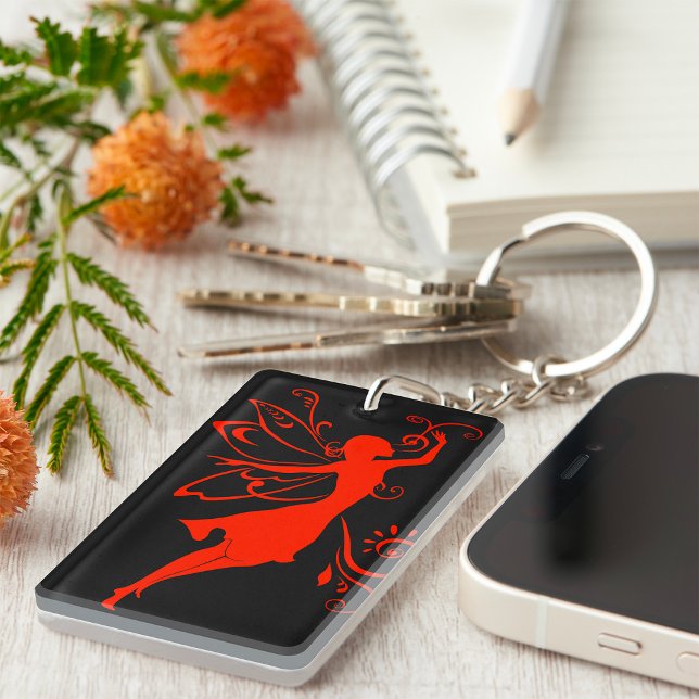 Red Fairy Key Ring (Creator Uploaded)