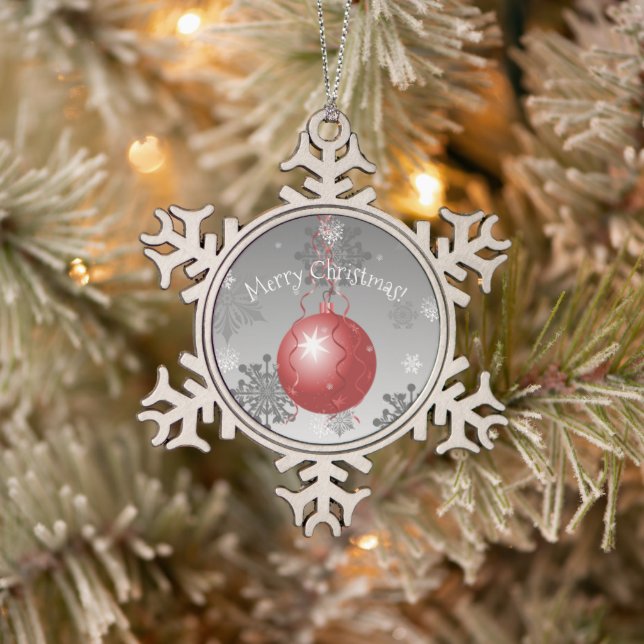 Red Fancy Christmas Ornament (Tree)
