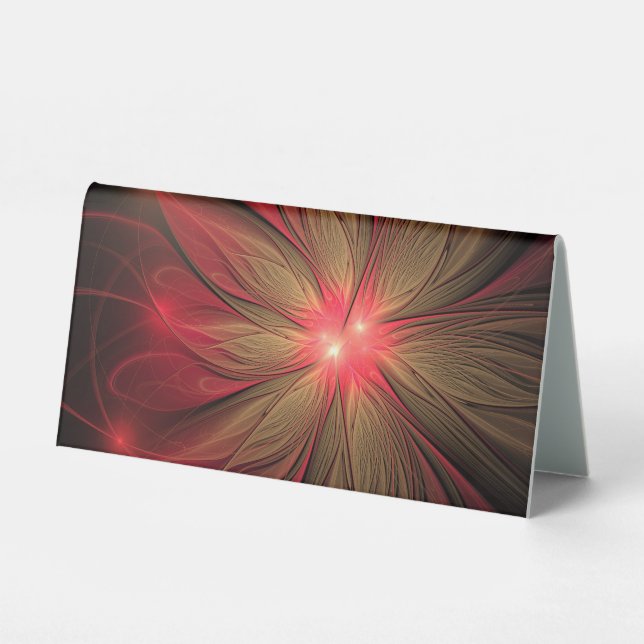 Red fansy fractal flower  (Front)