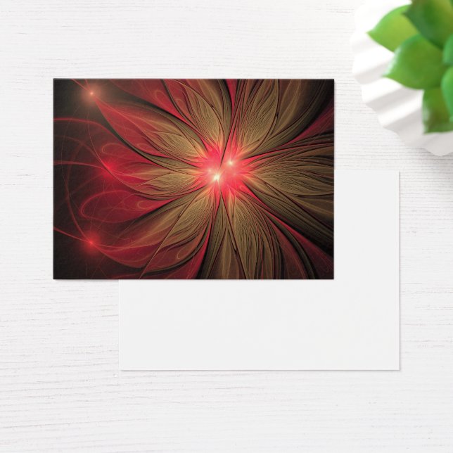 Red fansy fractal flower  (Desk)