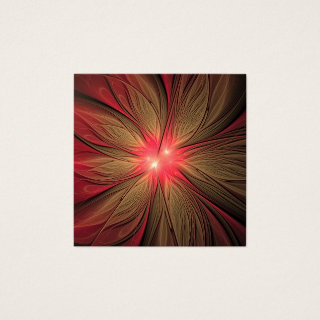 Red fansy fractal flower  (Front)