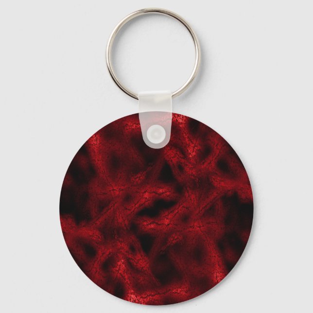 Red fantasy pattern key ring (Front)