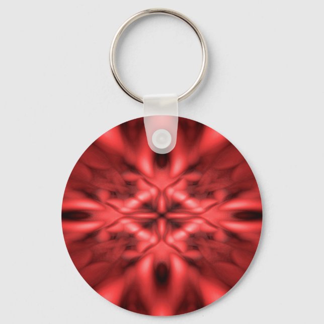 Red fantasy pattern key ring (Front)