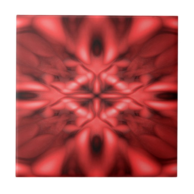 Red fantasy pattern tile (Front)
