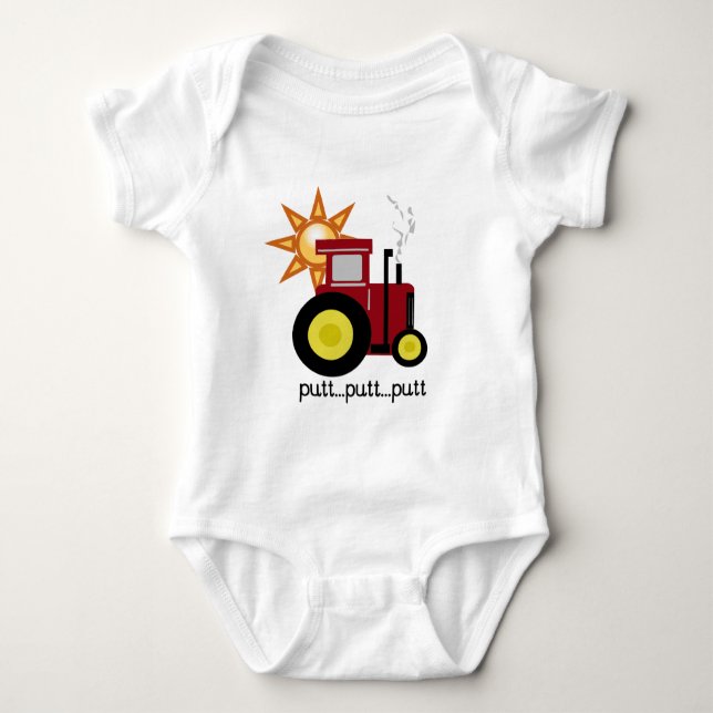 Red Farm Tractor T-shirts and Gifts (Front)