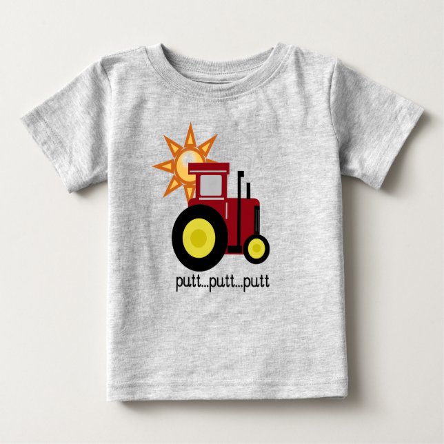 Red Farm Tractor T-shirts and Gifts (Front)