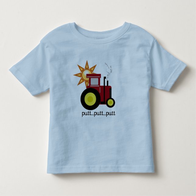 Red Farm Tractor T-shirts and Gifts (Front)