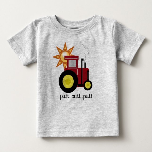 Red Farm Tractor T-shirts and Gifts (Front)