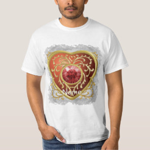 Red Faux Jewel  Fairy Heart t-shirt 