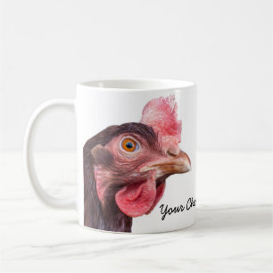 Red Feathered Chicken Egg Layer Hen Coffee Mug