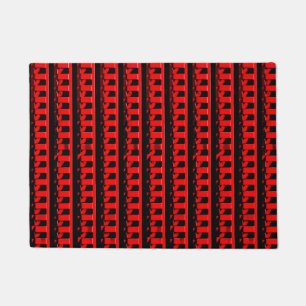 Red Fence Doormat
