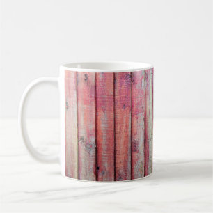 Red Fence Panel Verticalabstract,background,board, Coffee Mug