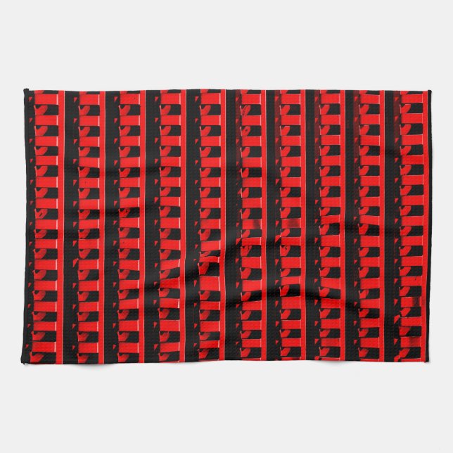 Red Fence Tea Towel (Horizontal)