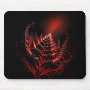 Red Fern Like Fractal Stretching Up Into The Sky Mouse Pad