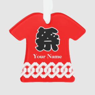 Red Festival Happi Coat Ornament