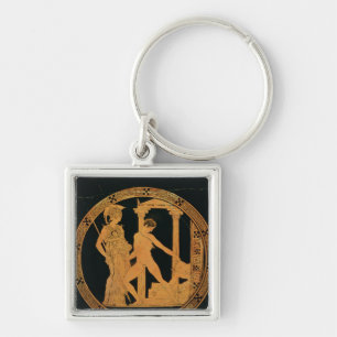 Red-figure cup depicting Athena, Theseus Key Ring