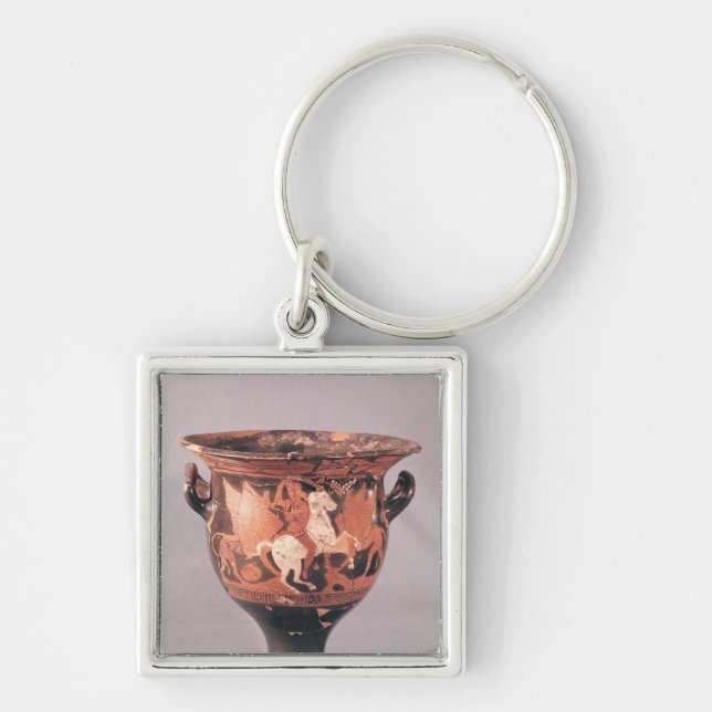 Red-figure krater depicting amazons and griffins key ring (Front)