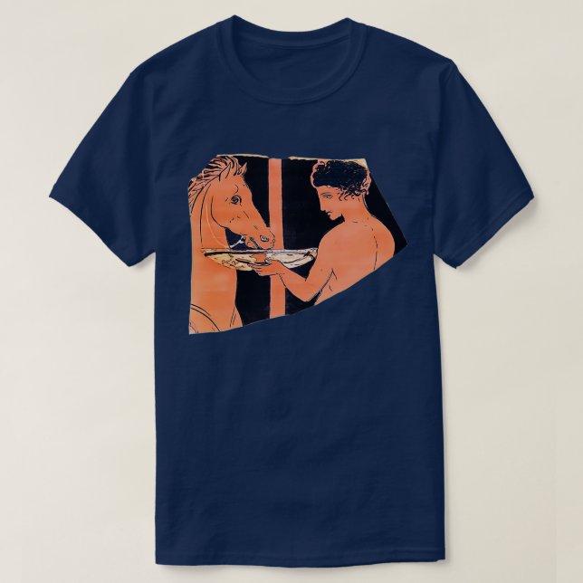 Red figure pottery sherd of a youth watering his h T-Shirt (Design Front)