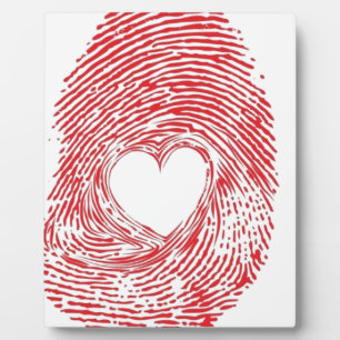 red-fingerprint-with-heart plaque