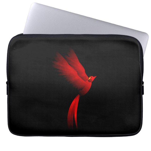 Red Fire Bird Laptop Sleeve (Front)