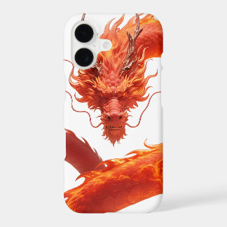 Red Fire Dragon Art | Mythical Flame Dragon Design