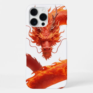 Red Fire Dragon Art | Mythical Flame Dragon Design iPhone 16 Pro Max Case