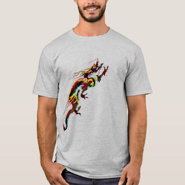 Red fire Dragon Design T-shirts gift idea (Front)