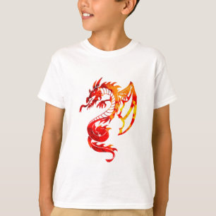 Red Fire Dragon Tattoo T-Shirt