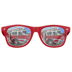 Red Fire Engine Retro Sunglasses